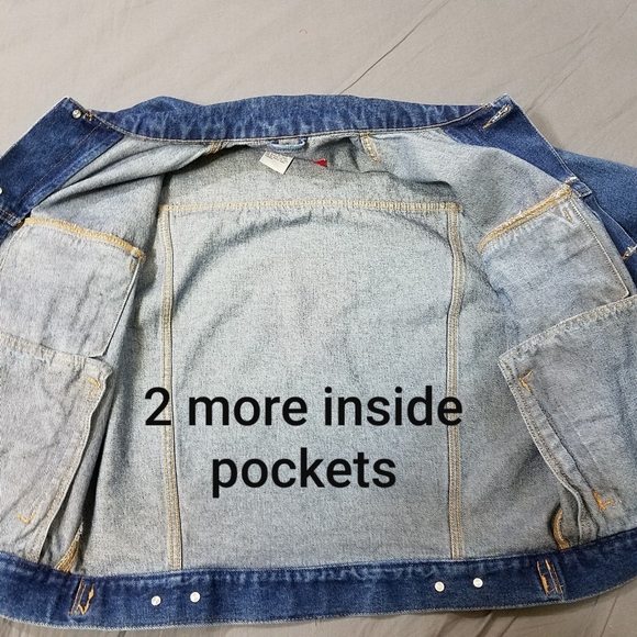 Wrangler jean jacket Hero Vintage S chest 44 blue denim trucker jacket mens - Picture 5 of 15